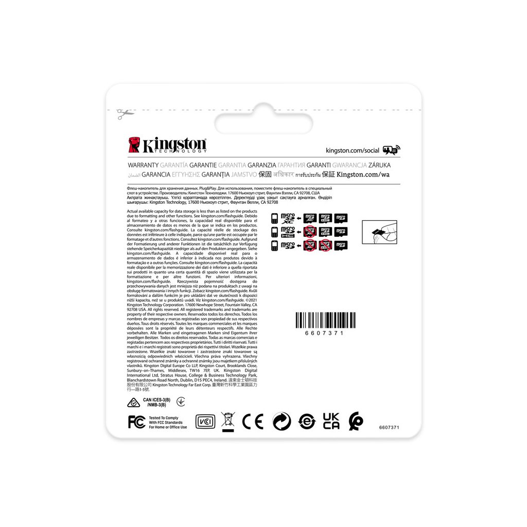 Карта пам’яті Kingston 16GB microSDHC class 10 UHS-I V30 A1 (SDCIT2/16GBSP)