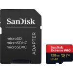 Карта пам’яті SanDisk 128 GB microSDXC UHS-I U3 Extreme Pro+SD Adapter (SDSQXCD-128G-GN6MA)