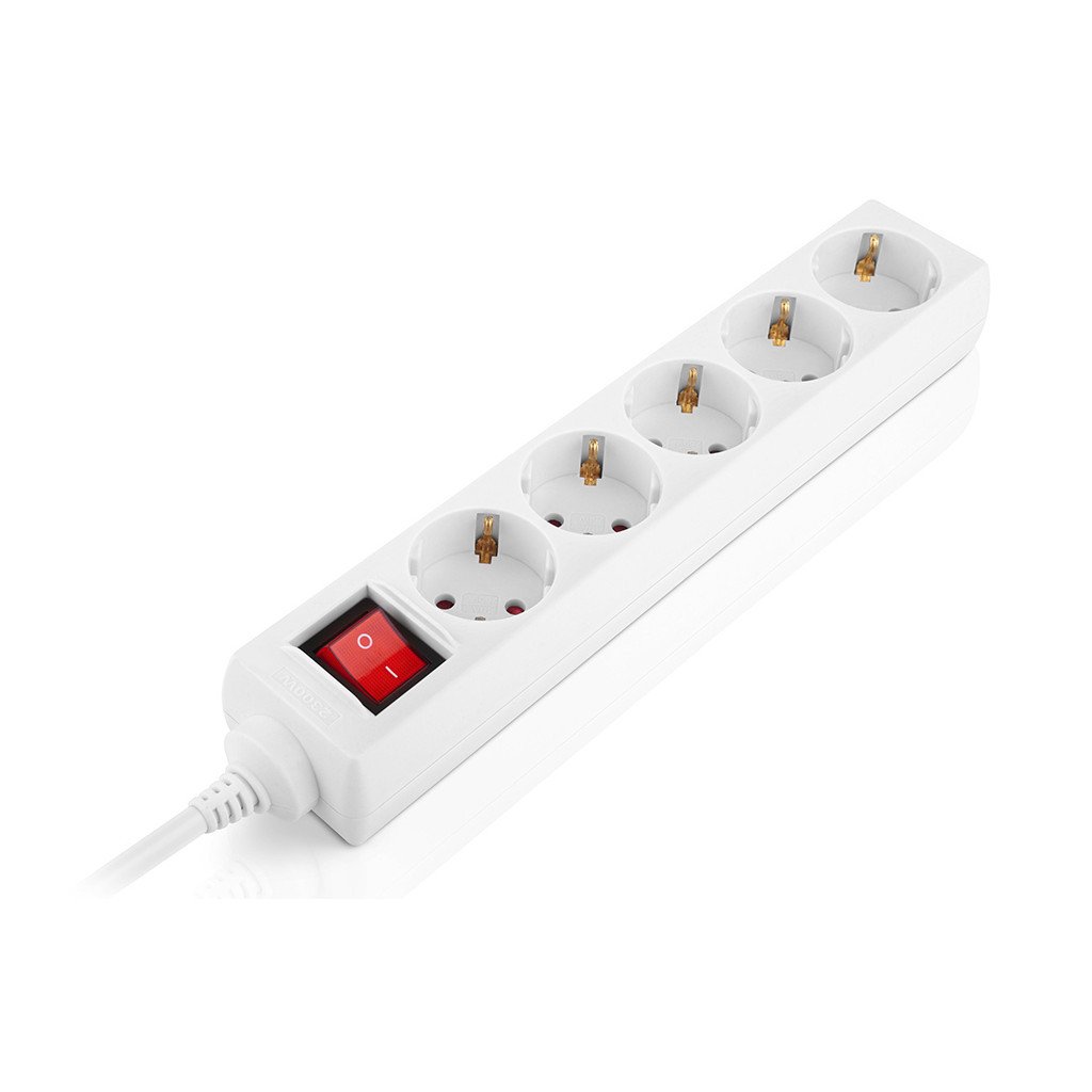 Мережевий фільтр живлення REAL-EL RS-Protect M 1.8m, white (EL122300025)