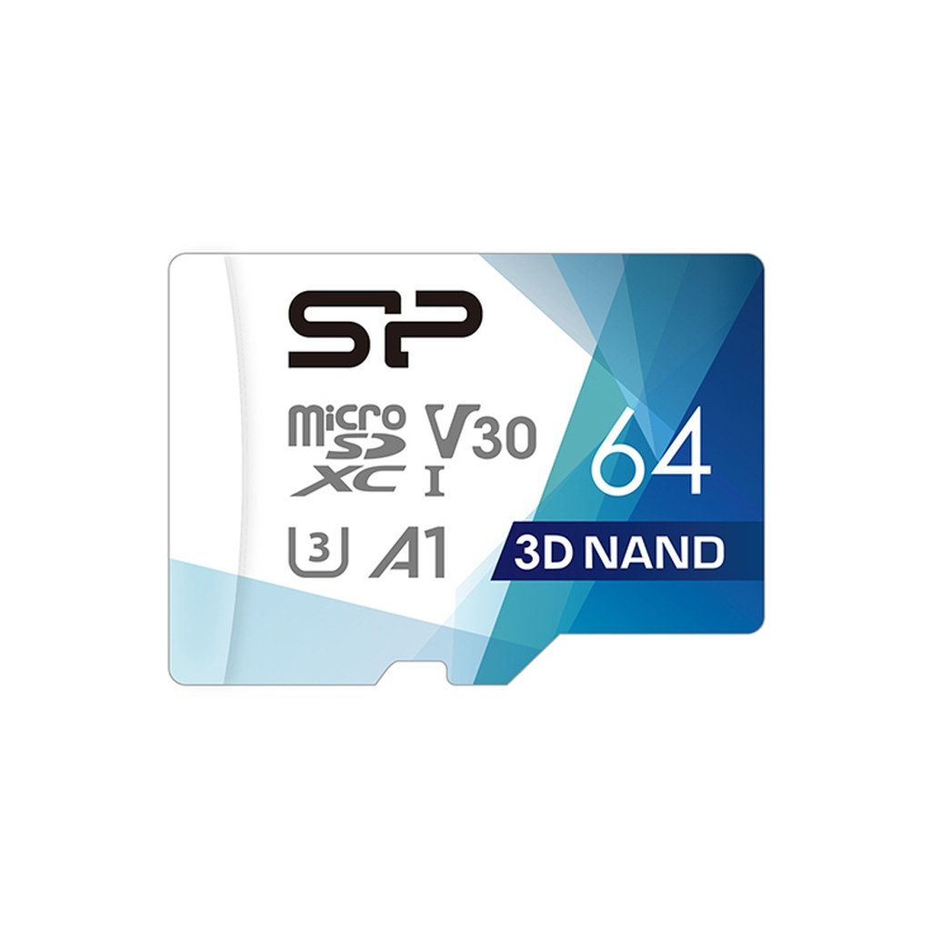 Карта пам’яті Silicon Power 64Gb microSDXC U3 A1 V30 Superior Color 100R/80W + adapter (SP064GBSTXDU3V20AB)