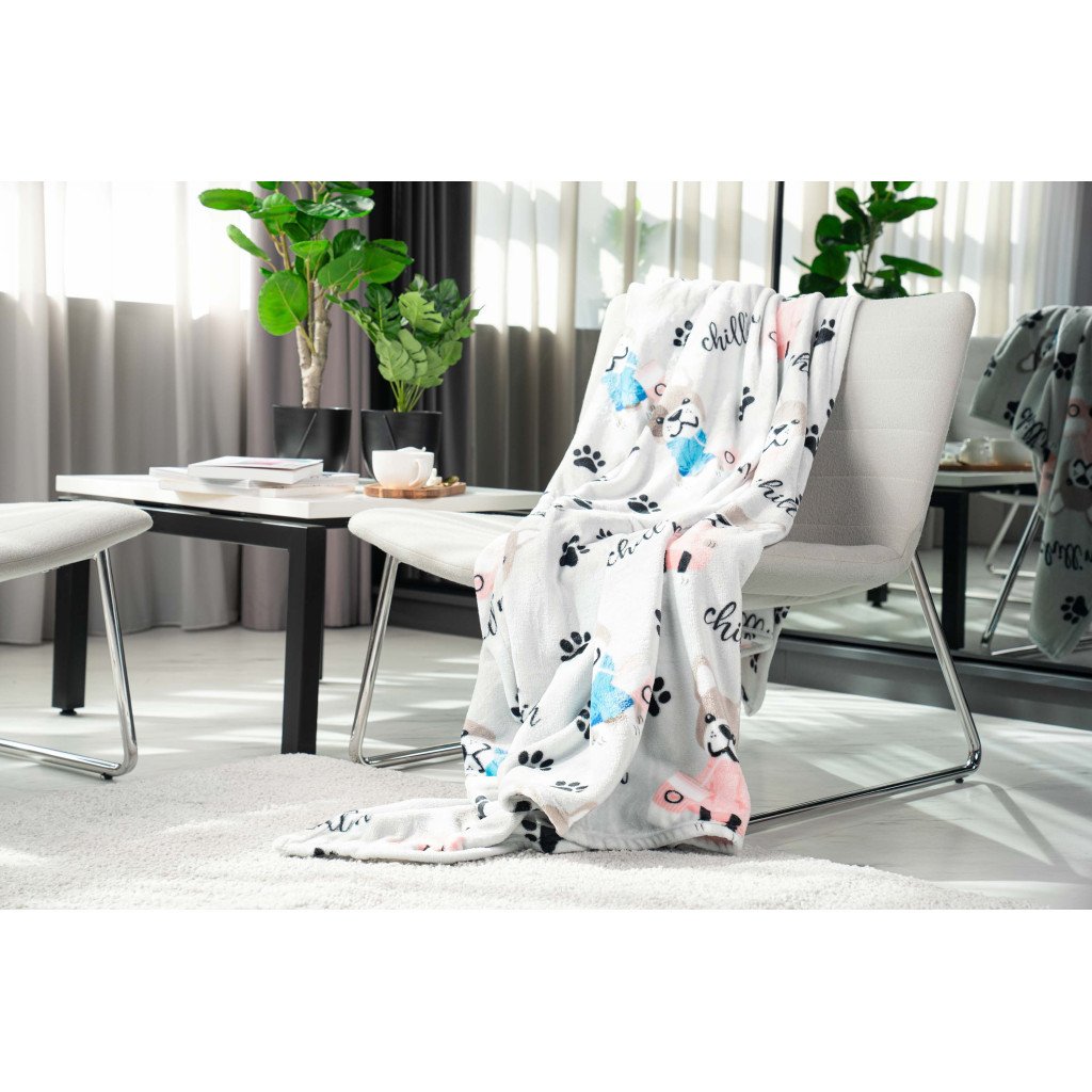Плед Ardesto Flannel бульдоги 160х200 см (ART0112PB)