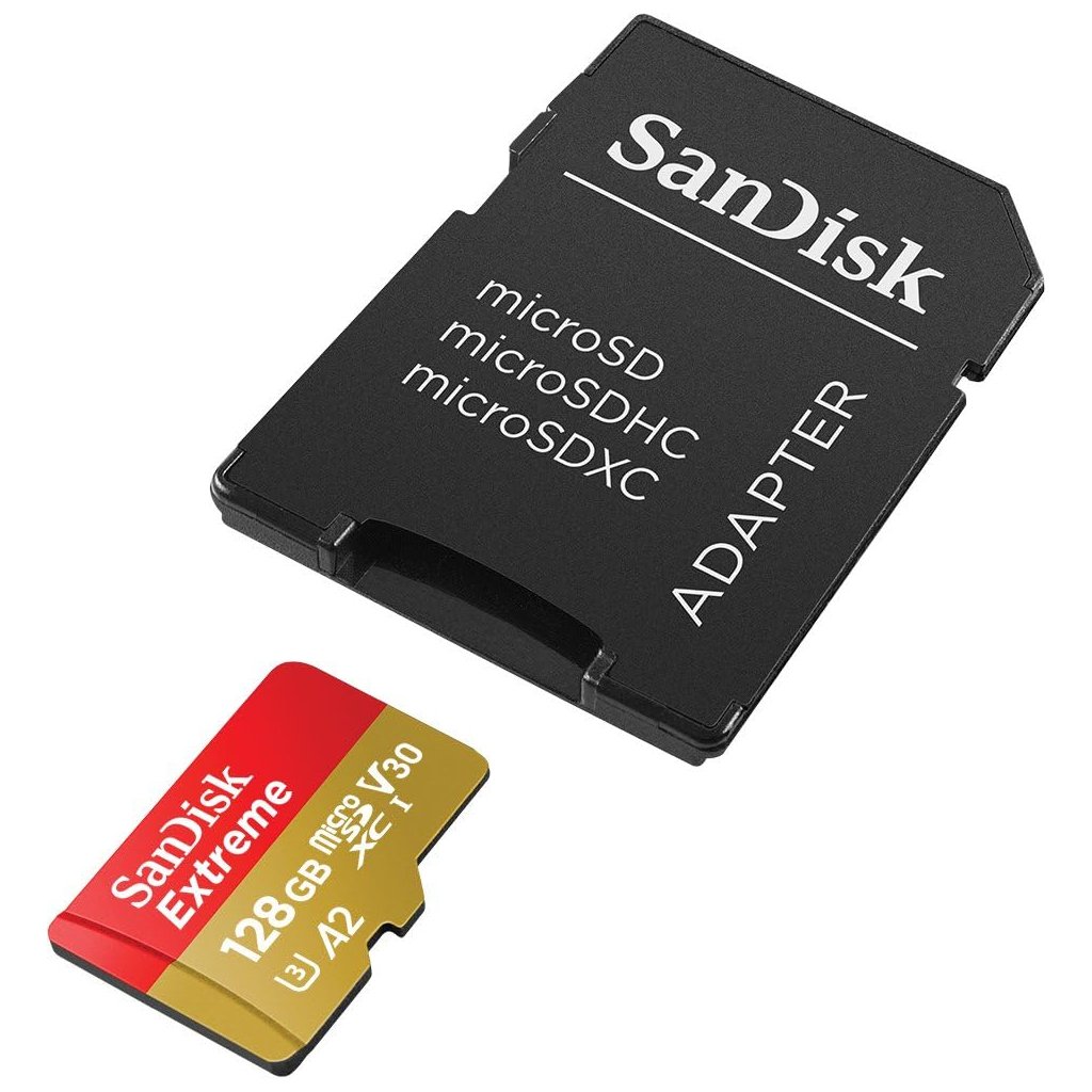 Карта пам’яті SanDisk 128GB microSD class 10 UHS-I Extreme For Action Cams and Dro (SDSQXAA-128G-GN6AA)