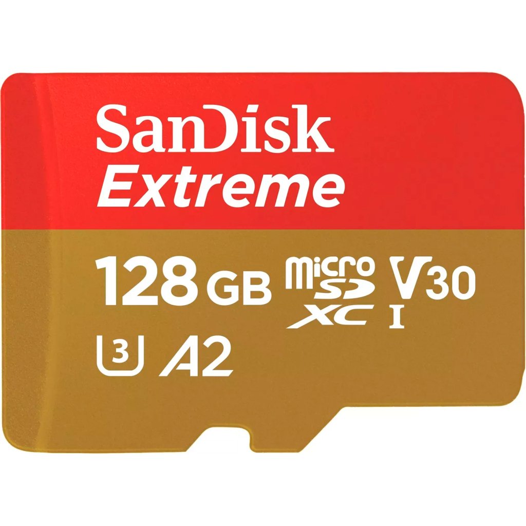 Карта пам’яті SanDisk 128GB microSD class 10 UHS-I Extreme For Action Cams and Dro (SDSQXAA-128G-GN6AA)