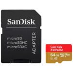 Карта пам’яті SanDisk 64GB microSD class 10 UHS-I Extreme For Action Cams and Dro (SDSQXAH-064G-GN6AA)
