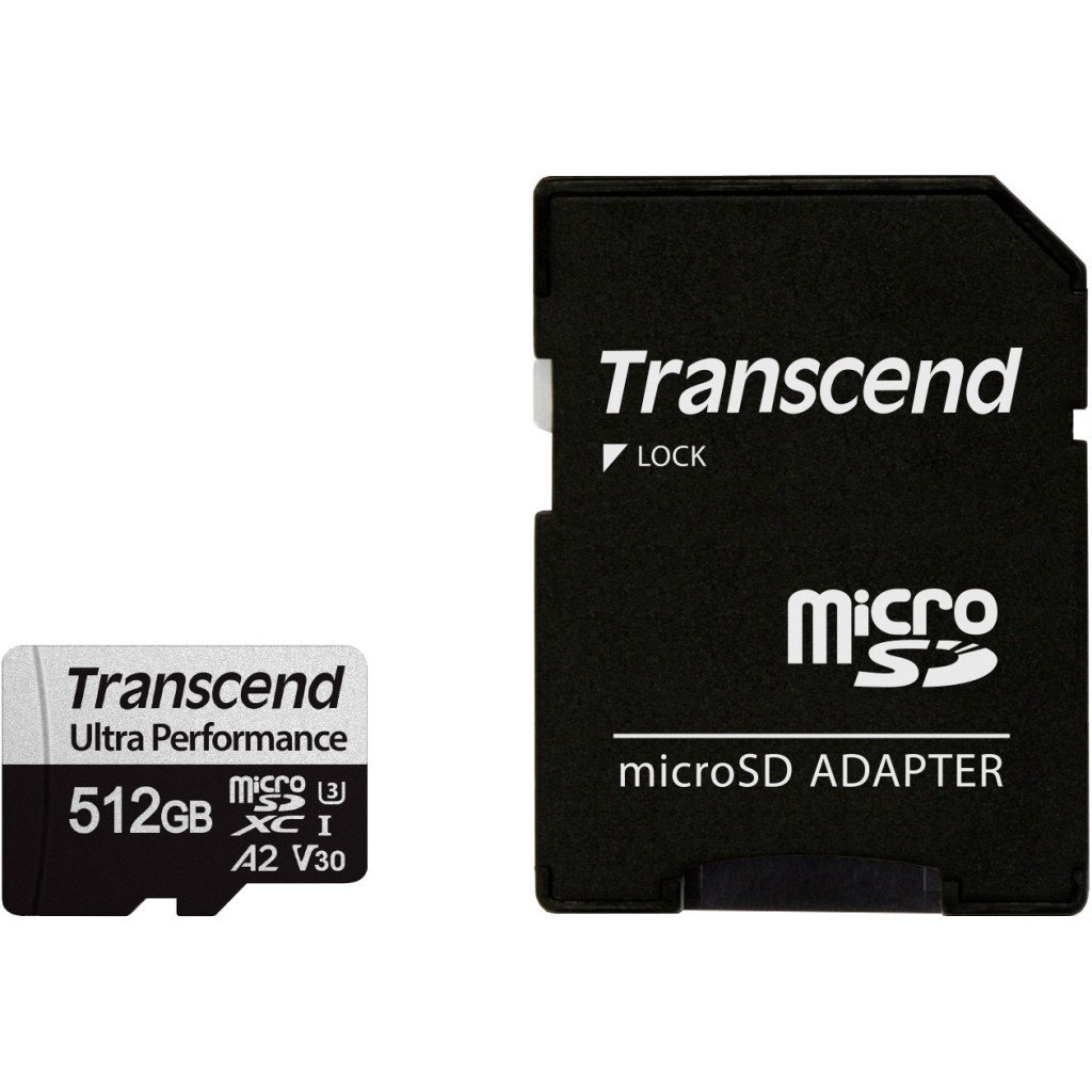 Карта пам’яті Transcend 512GB microSDXC class 10 UHS-I U3 A2 (TS512GUSD340S)
