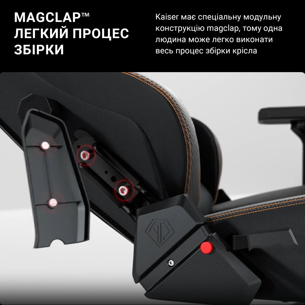 Крісло ігрове Anda Seat Kaiser 3 Fabric Size XL Grey (AD12YDC-XL-01-G-PV/F)