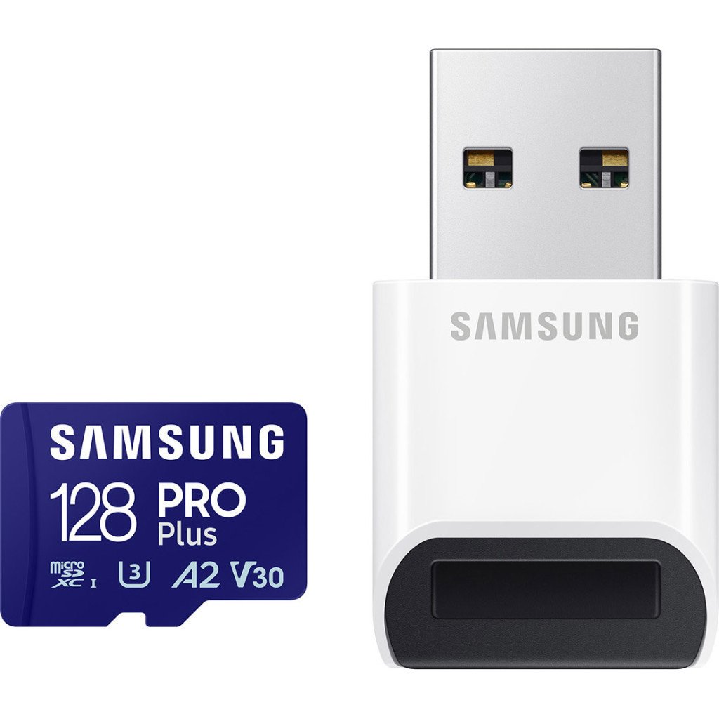 Карта пам’яті Samsung 128GB microSDXC calss 10 UHS-I V30 Pro Plus (MB-MD128SB/WW)