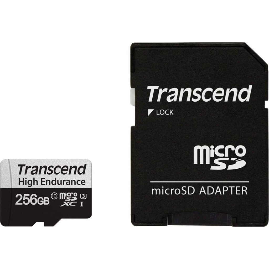 Карта пам’яті Transcend 256GB microSDXC class 10 UHS-I U3 High Endurance (TS256GUSD350V)