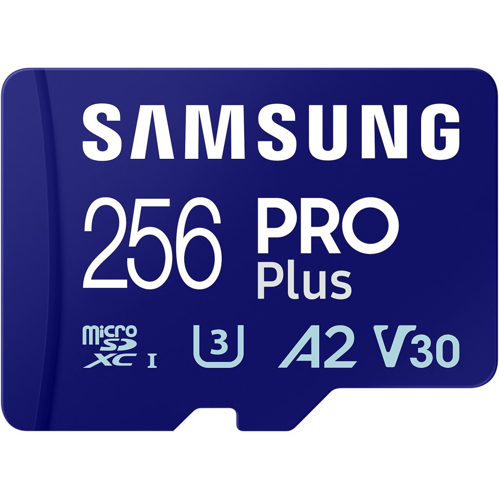 Карта пам’яті Samsung 256 GB microSDXC Pro Plus UHS-I U3 V30 A2 Class 10 + SD-adap (MB-MD256SA/EU)