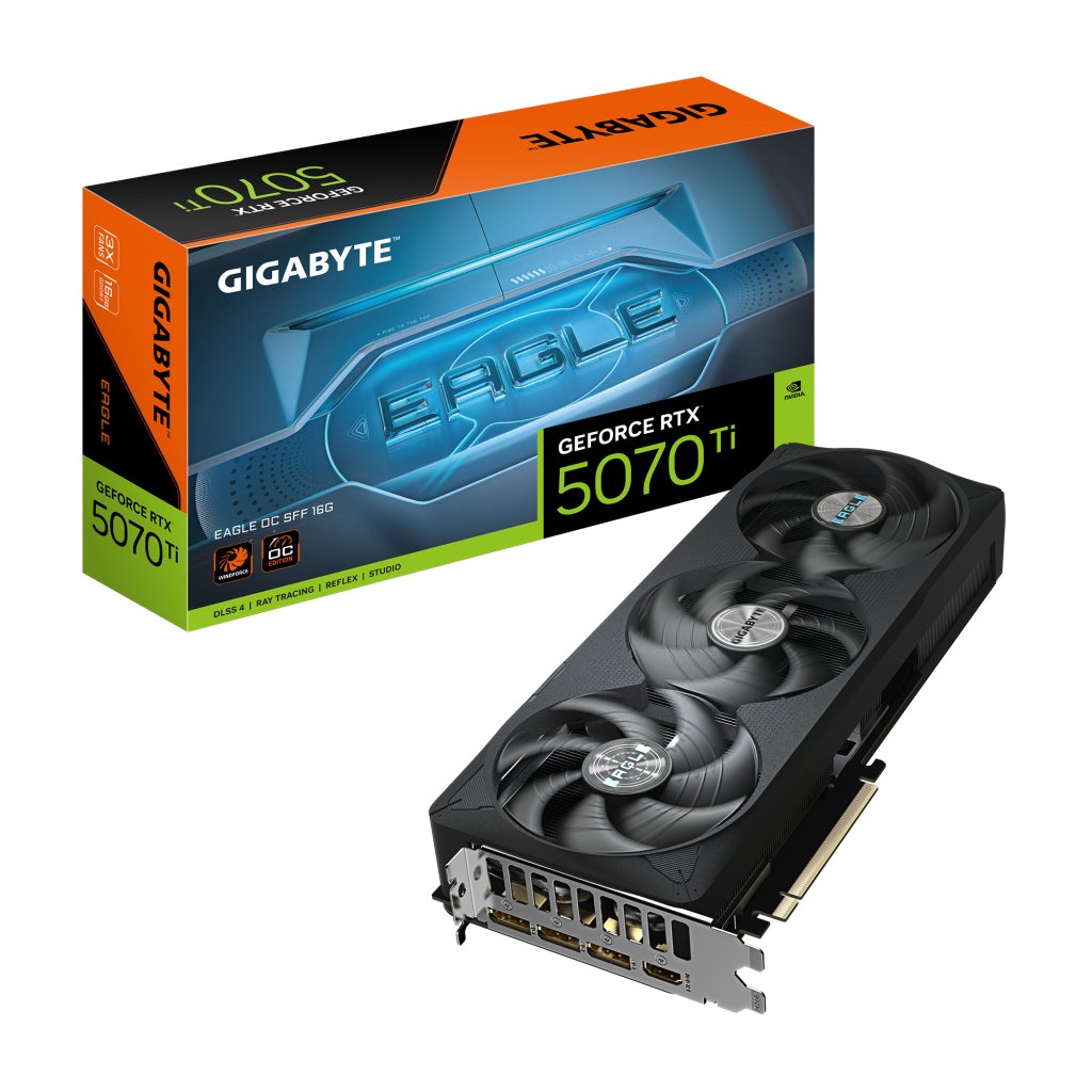 Відеокарта GIGABYTE GeForce RTX5070 Ti 16GB EAGLE OC SFF (GV-N507TEAGLE OC-16GD)
