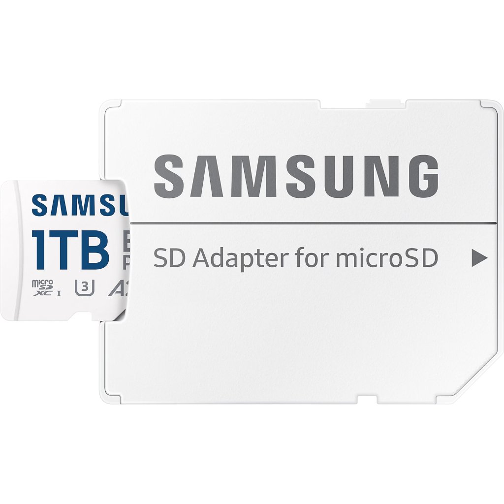 Карта пам’яті Samsung 1TB microSDXC Class UHS-I U3 V30 A2 EVO Plus + SD Adapter (MB-MC1T0SA/EU)