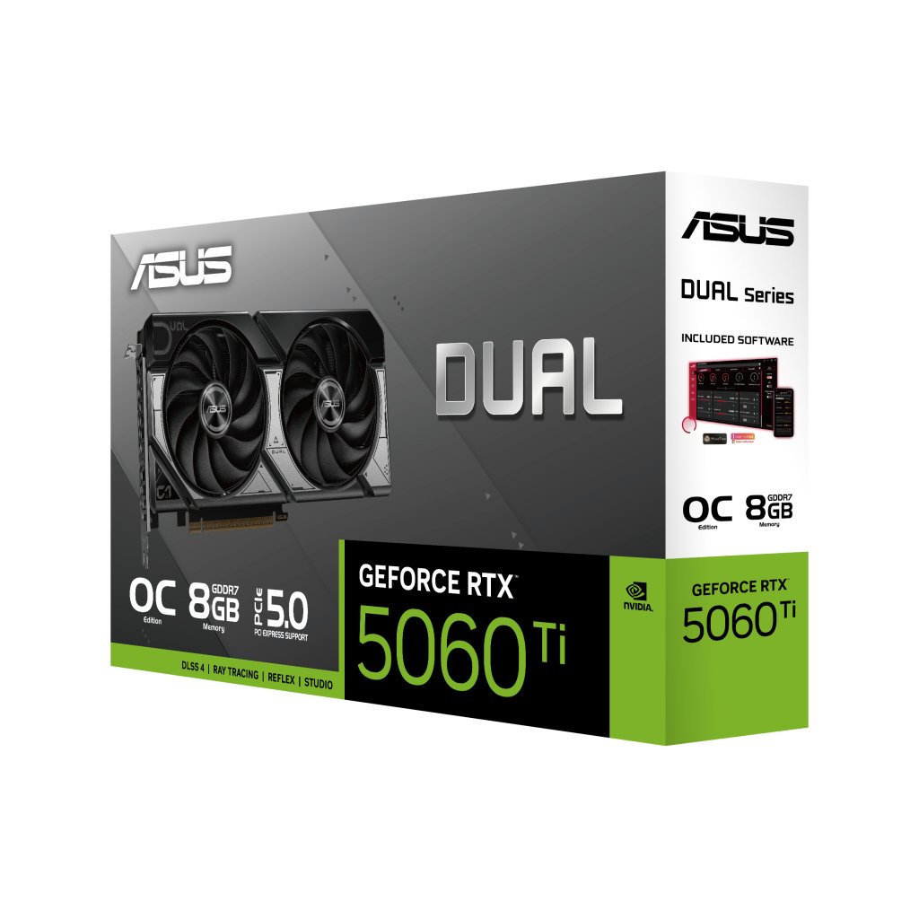 Відеокарта ASUS GeForce RTX5060Ti 8Gb DUAL OC (DUAL-RTX5060TI-O8G)