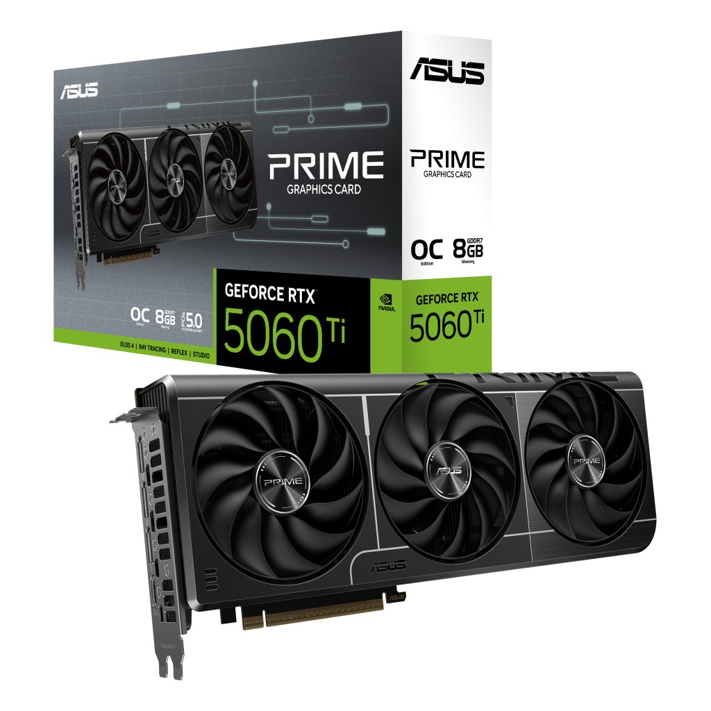 Відеокарта ASUS GeForce RTX5060Ti 8Gb PRIME OC (PRIME-RTX5060TI-O8G)