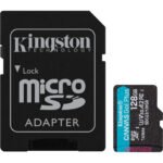 Карта пам’яті Kingston 128GB microSDXC сlass 10 UHS-I U3 V30 A2 Canvas Go Plus G4 (SDCG4/128GB)