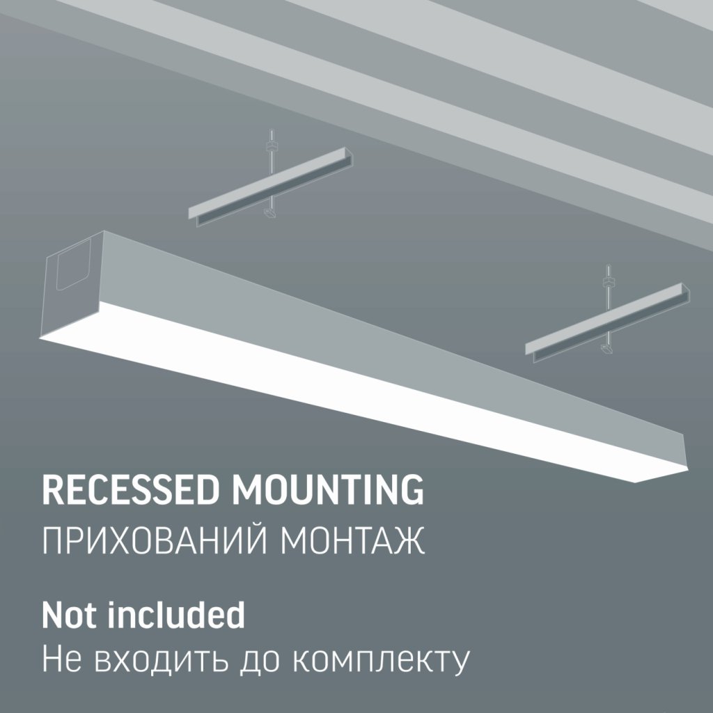 Світильник Videx LED BN03 30W 0.6М 5000K 220V (VL-BN03-30065B)