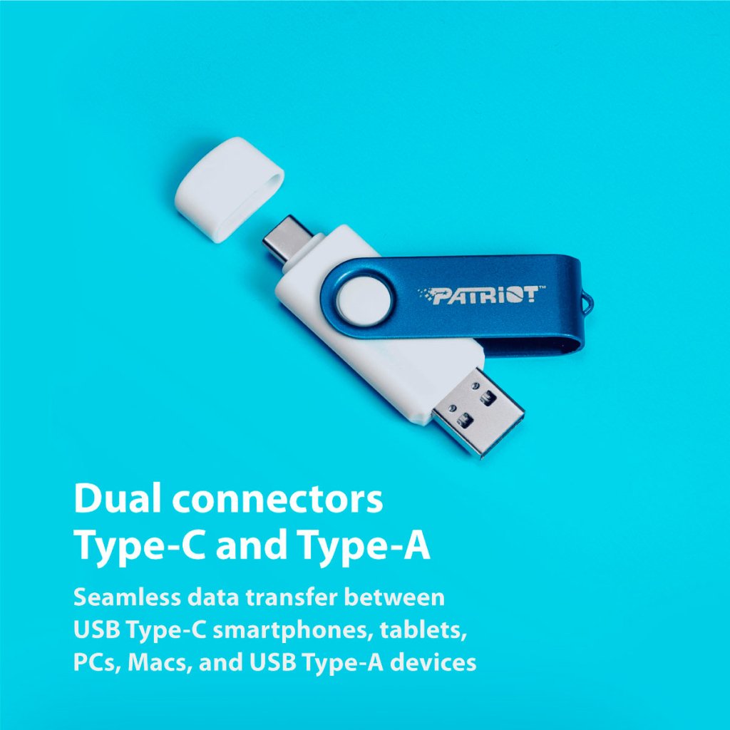 USB флеш накопичувач Patriot 256GB Xporter X550 USB 3.2/Type-C (PS256GX550AAD)