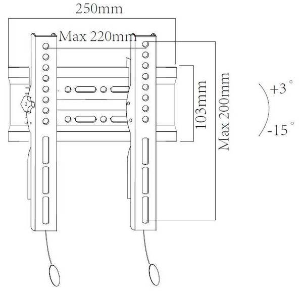 Кронштейн настінний X-Digital STEEL ST215 Black