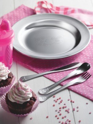 Дитячий набір столових приборів Tramontina BABY Le Petit pink, 2 предмети