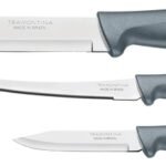Набір ножів Tramontina Plenus grey, 3 предмети