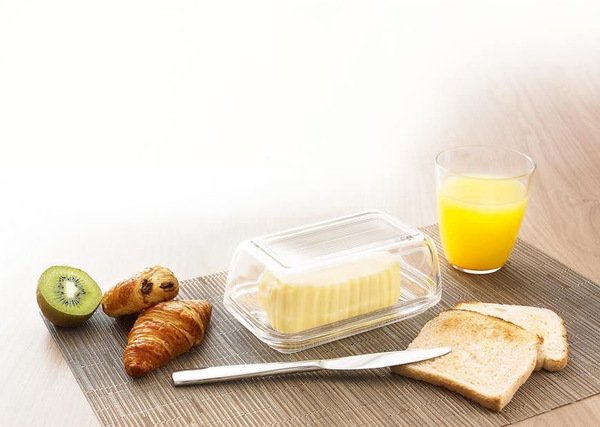 Маслянка кухонна Luminarc Butter Clear 17 см (N3913)