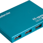 USB-хаб Defender Septima Slim+Adapterб 7xUSB 2.0 220V (83505)