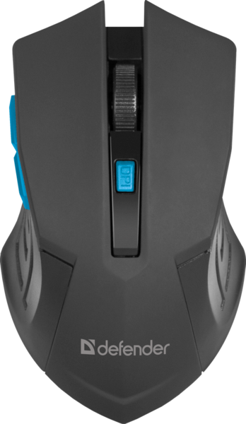 Мишка Defender Accura MM-275 Black-Blue (52275)