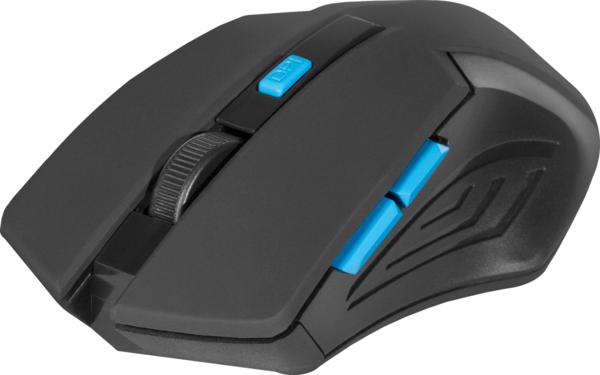 Мишка Defender Accura MM-275 Black-Blue (52275)