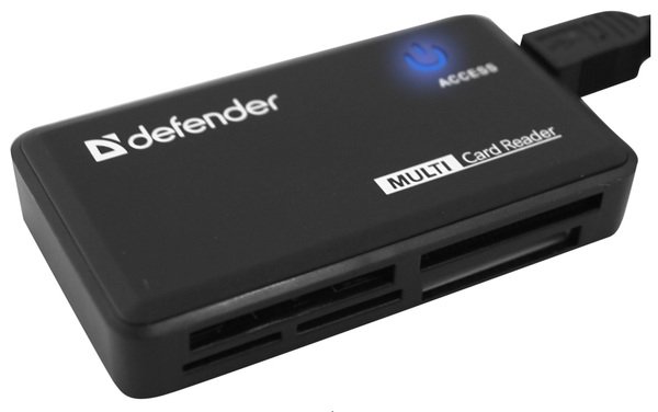 USB-хаб Defender Card Reader Optimus USB 2.0 Black (83501)