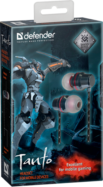Навушники Defender Tanto Black-Grey (64451)