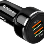 Зарядний пристрій Defender UCA-80 black, 2xUSB, QC3.0, 36W (83832)