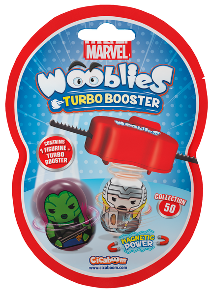Магнітні фігурки з лончером у пакеті 2шт Marvel Wooblies