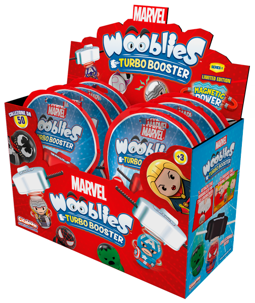 Магнітні фігурки з лончером у пакеті 2шт Marvel Wooblies