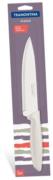 Ніж Chef Tramontina Plenus light grey, 178 мм