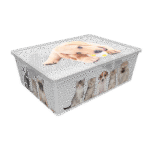 Контейнер Qutu Light Box Cats and Dogs, 25 л