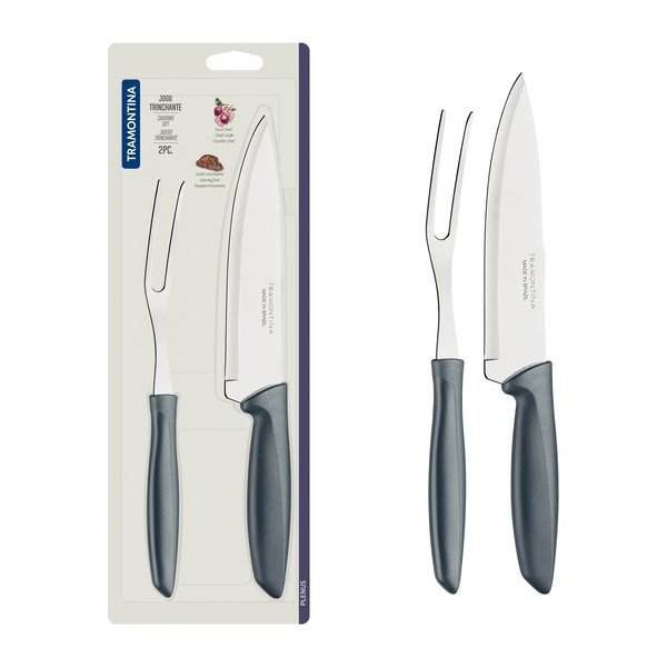 Набір ножів Tramontina Plenus grey, 2 предмети