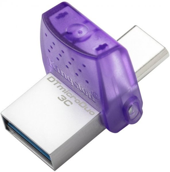 USB флеш накопичувач Kingston 256GB DataTraveler microDuo 3C USB 3.2/Type C (DTDUO3CG3/256GB)
