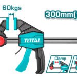 Струбцина TOTAL THT1340602 швидкозатискна, 63х300мм, 60кг