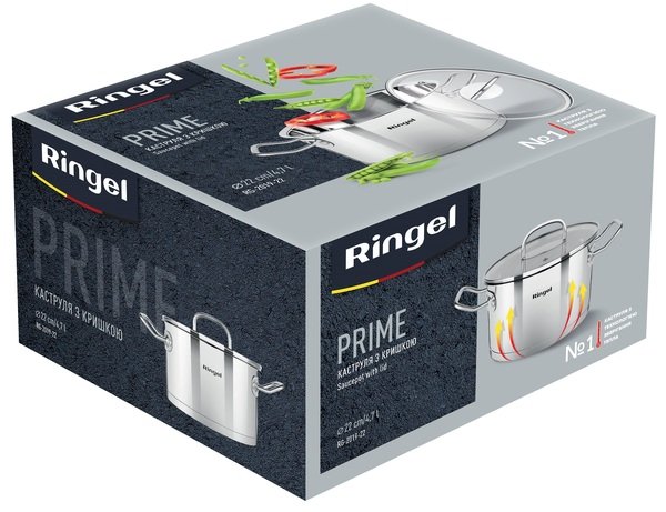 Кастрюля RINGEL Prime 22 см 4.7л