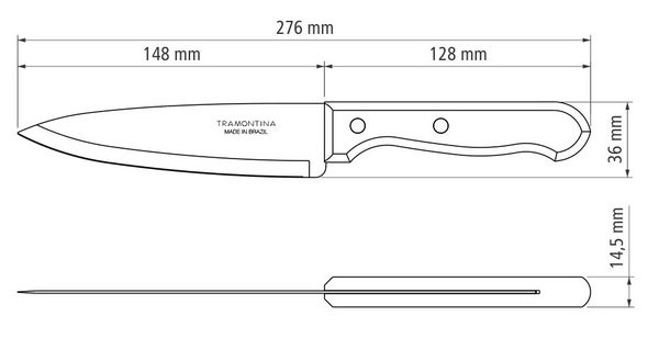 Ніж кухонний TRAMONTINA DYNAMIC, 152 мм