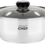 Каструля Bravo Chef 24 см (4.5 л) з бакелітовими ручками