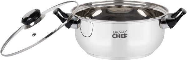 Каструля Bravo Chef 24 см (4.5 л) з бакелітовими ручками