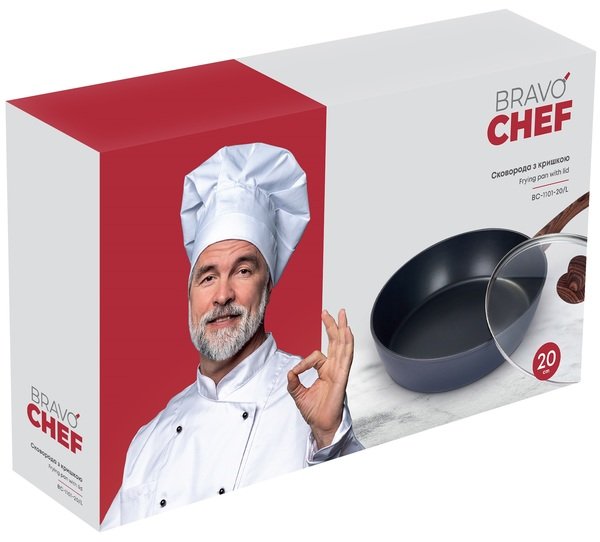 Сковорідка Bravo Chef глибока 20 см