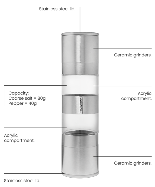Млин для спецій 2в1 TRAMONTINA Realce