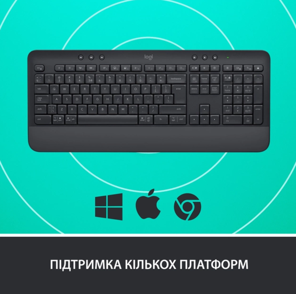 Клавіатура Logitech Signature K650, UA, Graphite (920-010945)