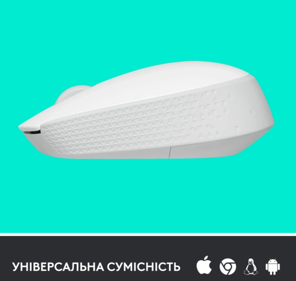 Миша комп’ютерна Logitech M171 Wireless Mouse, White (910-006867)