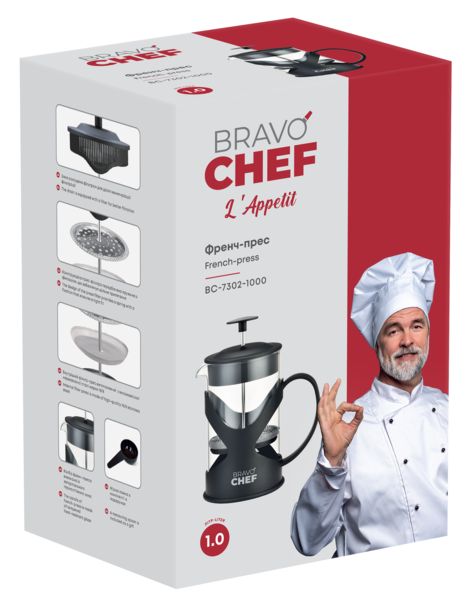 Френч-прес Bravo Chef L’Appetit, 1 л