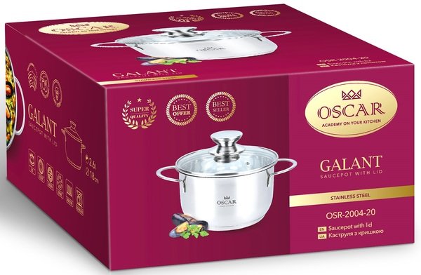 Каструля Oscar Galant (3.4 л) 20 см