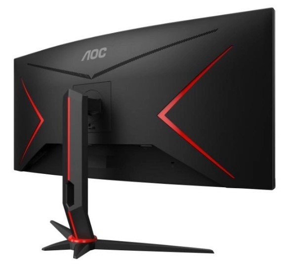 Монiтор 34″ AOC CU34G2XP/BK Black/Red