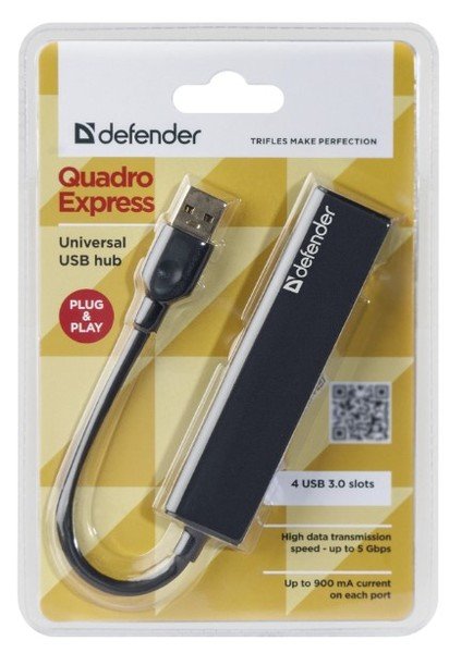 USB-хаб Defender Quadro Express USB3.0 (83204)