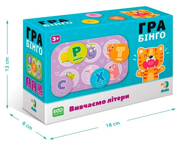 Настільна гра Dodo Вивчаємо літери (300197)